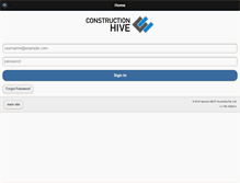Tablet Screenshot of constructionhive.com